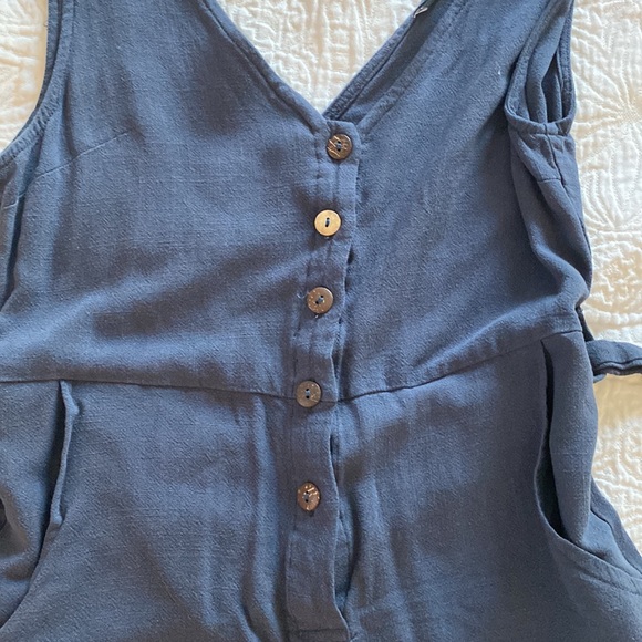 Vici garner romper- navy blue - Picture 3 of 4